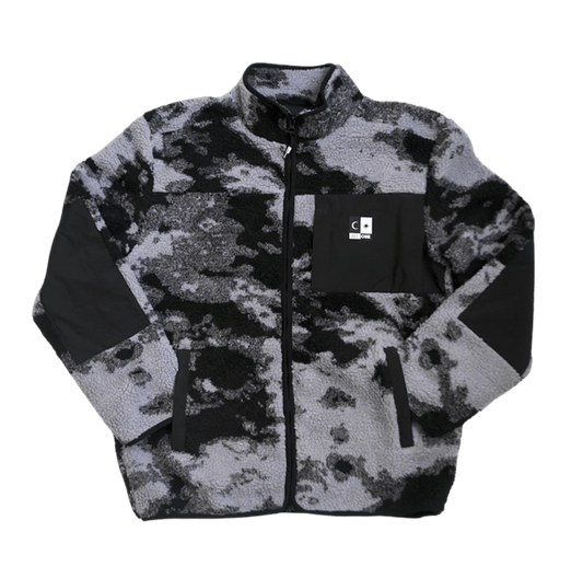 ALL ONE BRAND Jacket Polar Fleece Camo Black - Lines Snow Boutique
