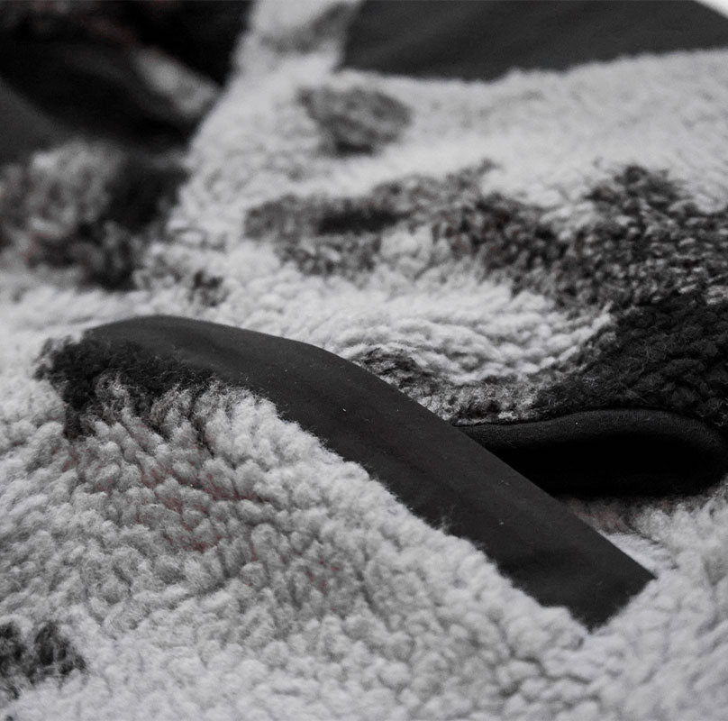 ALL ONE BRAND Jacket Polar Fleece Camo Black - Lines Snow Boutique