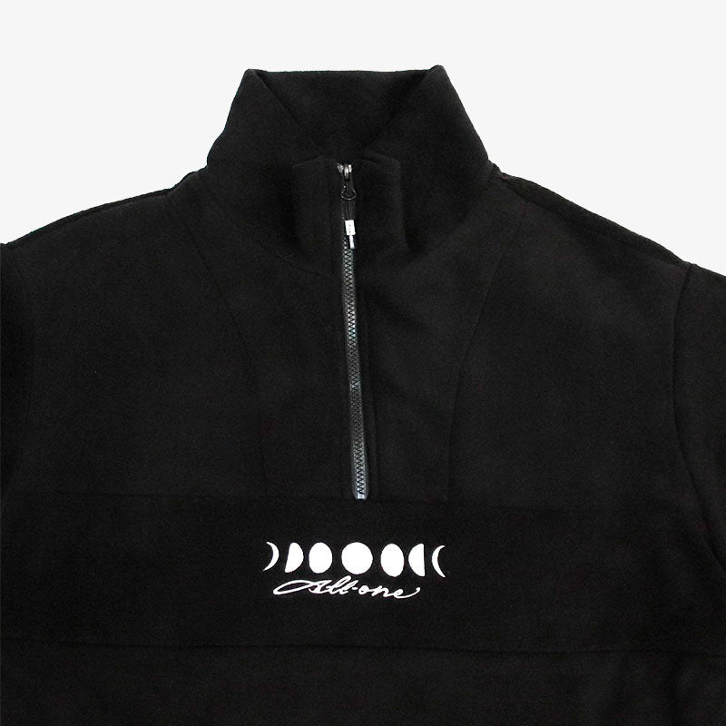 All One Brand Moonphases Half Zip Fleece Black - Lines Snow Boutique