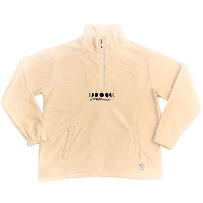 All One Brand Moonphases Half Zip Fleece Creme - Lines Snow Boutique