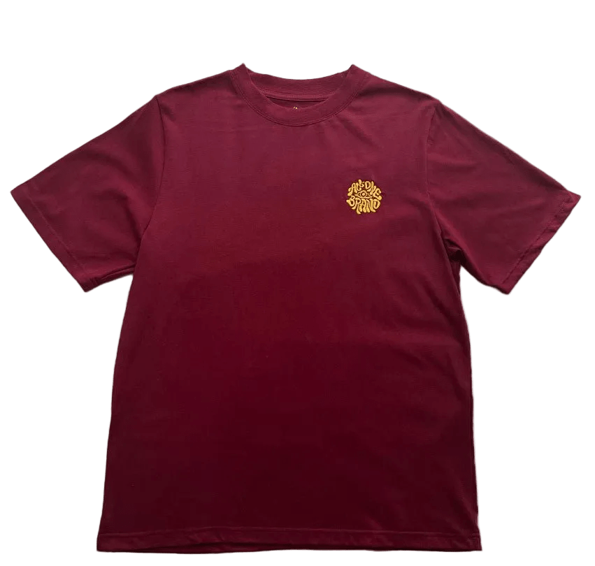 ALL ONE BRAND Psycheyelic Tee Burgundy - Lines Snow Boutique