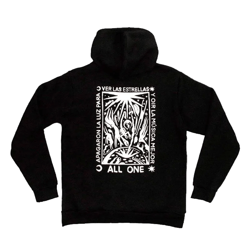 ALL ONE BRAND Ver Las Estrellas Hoodie RILO Collab Black - Lines Snow Boutique