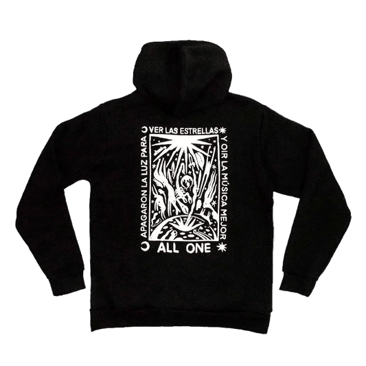 ALL ONE BRAND Ver Las Estrellas Hoodie RILO Collab Black - Lines Snow Boutique