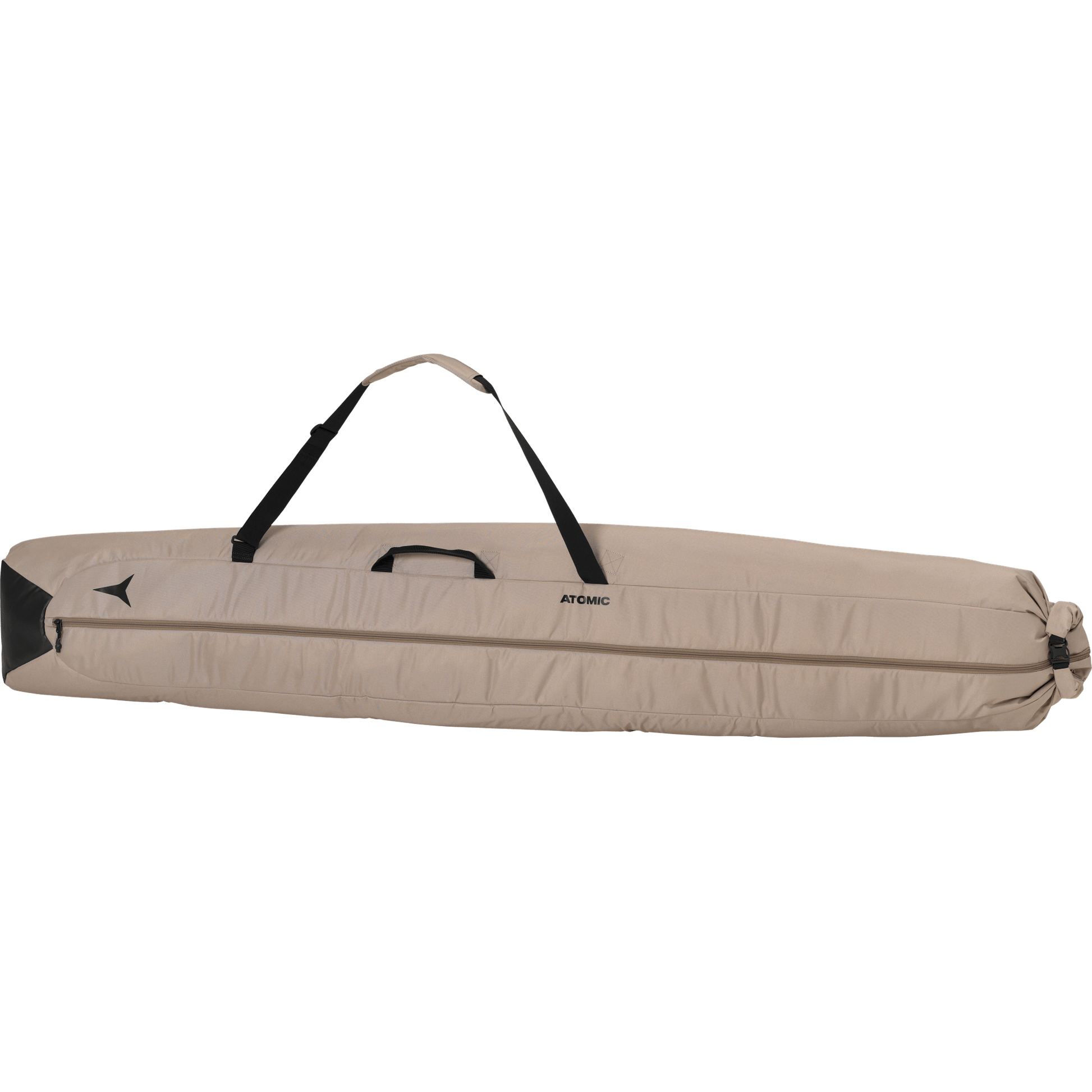 ATOMIC Double Ski Bag Beige/Black Lines Snow Boutique