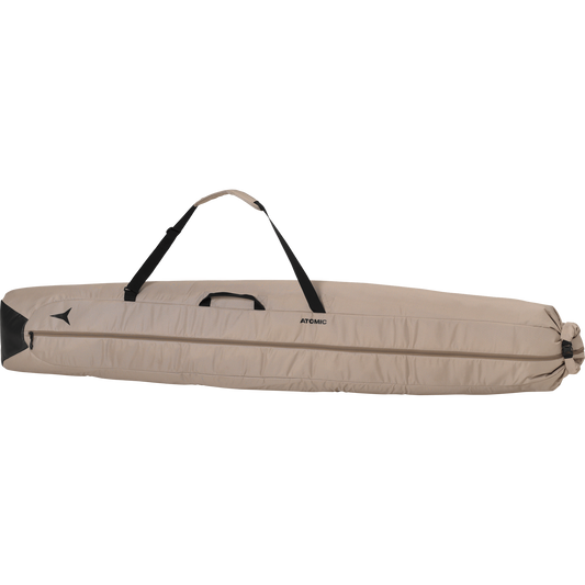 ATOMIC Double Ski Bag Beige/Black Lines Snow Boutique