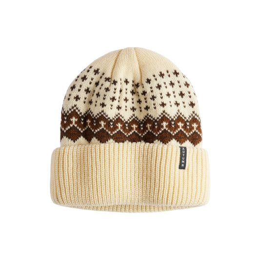 AUTUMN Beanie Fair Isle Eggshell Lines Snow Boutique
