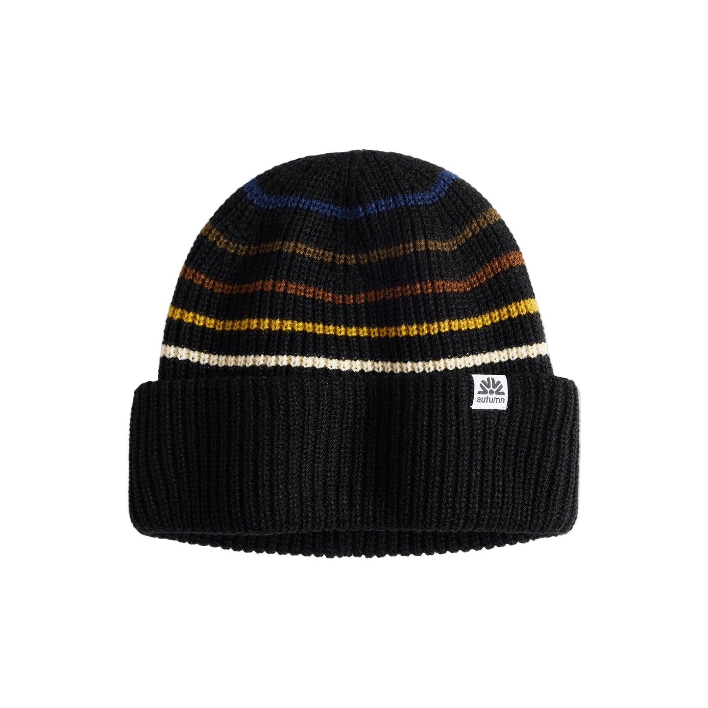 AUTUMN Beanie Retro Black - Lines Snow Boutique