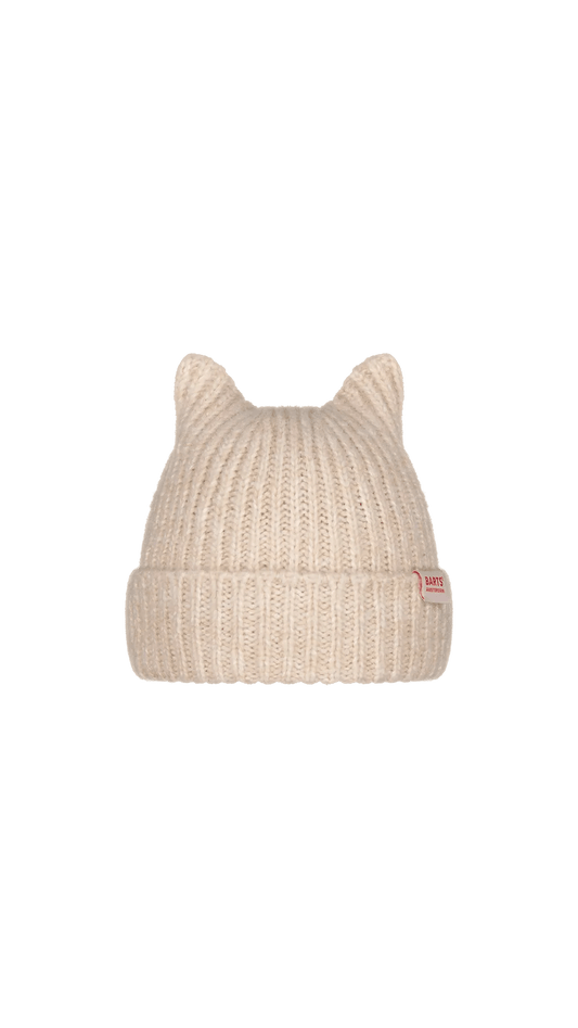 BARTS Akeya Beanie Light Brown Lines Snow Boutique