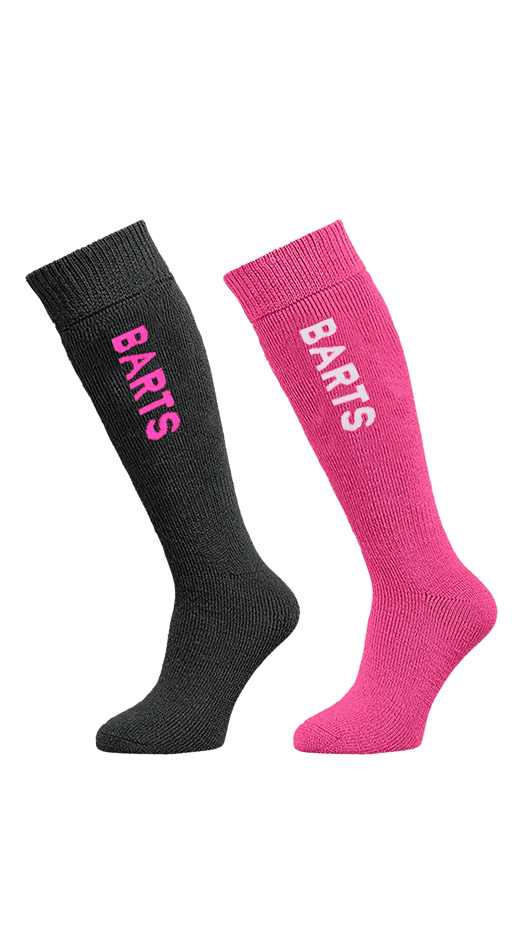 BARTS Basic Sock 2 Pack Kids Anthracite & Fuchsia Lines Snow Boutique