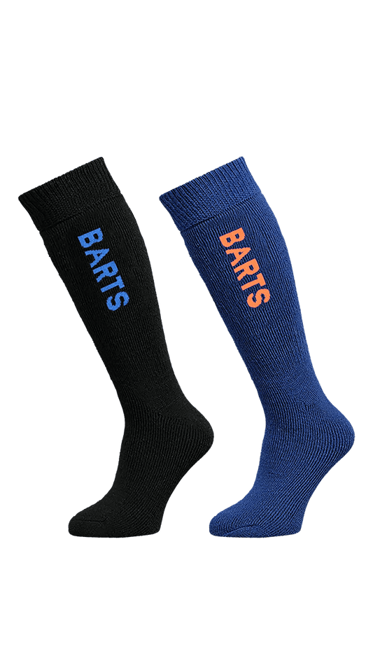 BARTS Basic Sock 2 Pack Kids Black & Blue Lines Snow Boutique