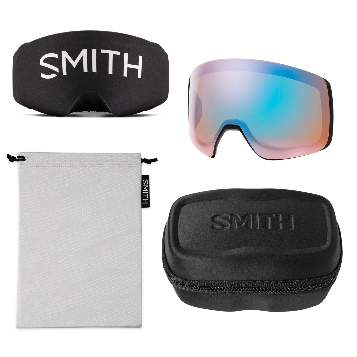 SMITH 4D Mag XL Black Chromapop Everyday Blue Mirror/ Storm Blue Sensor Mirror