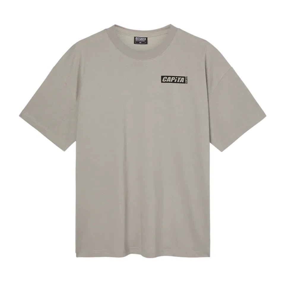 CAPITA Skull Tee Light Gray Lines Snow Boutique