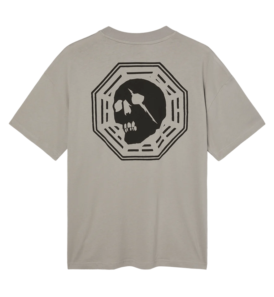 CAPITA Skull Tee Light Gray Lines Snow Boutique