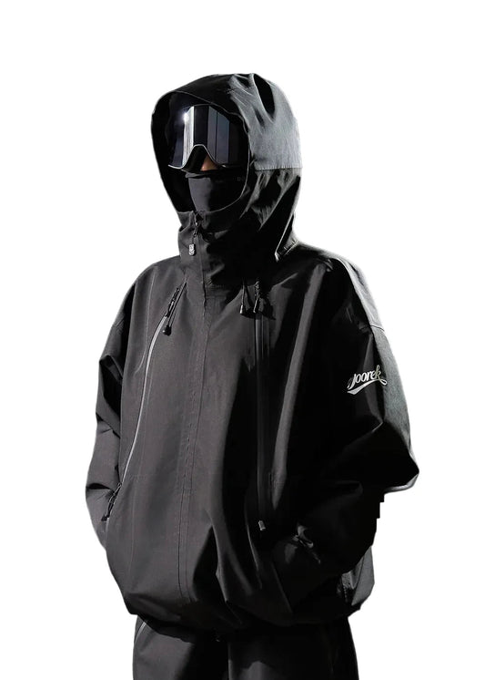DOOREK 3L Baggy Ski Jacket Black - Lines Snow Boutique