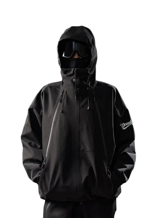 DOOREK 3L Baggy Ski Jacket Black - Lines Snow Boutique