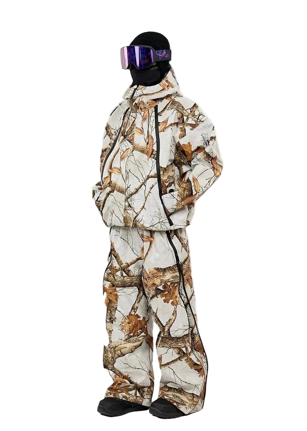 DOOREK 3L Baggy Ski Jacket Off - White - Lines Snow Boutique