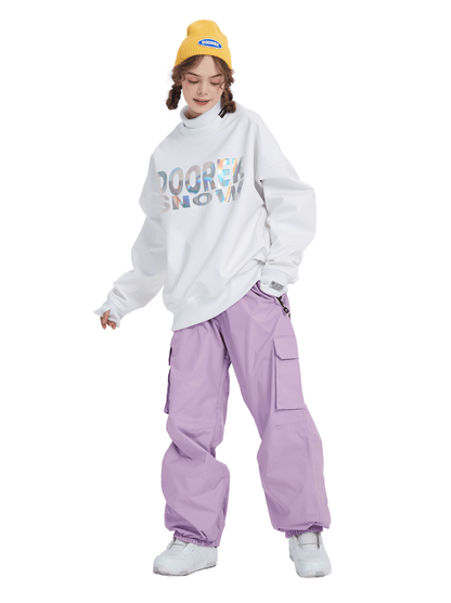 DOOREK Baggy Pant Purple Lines Snow Boutique