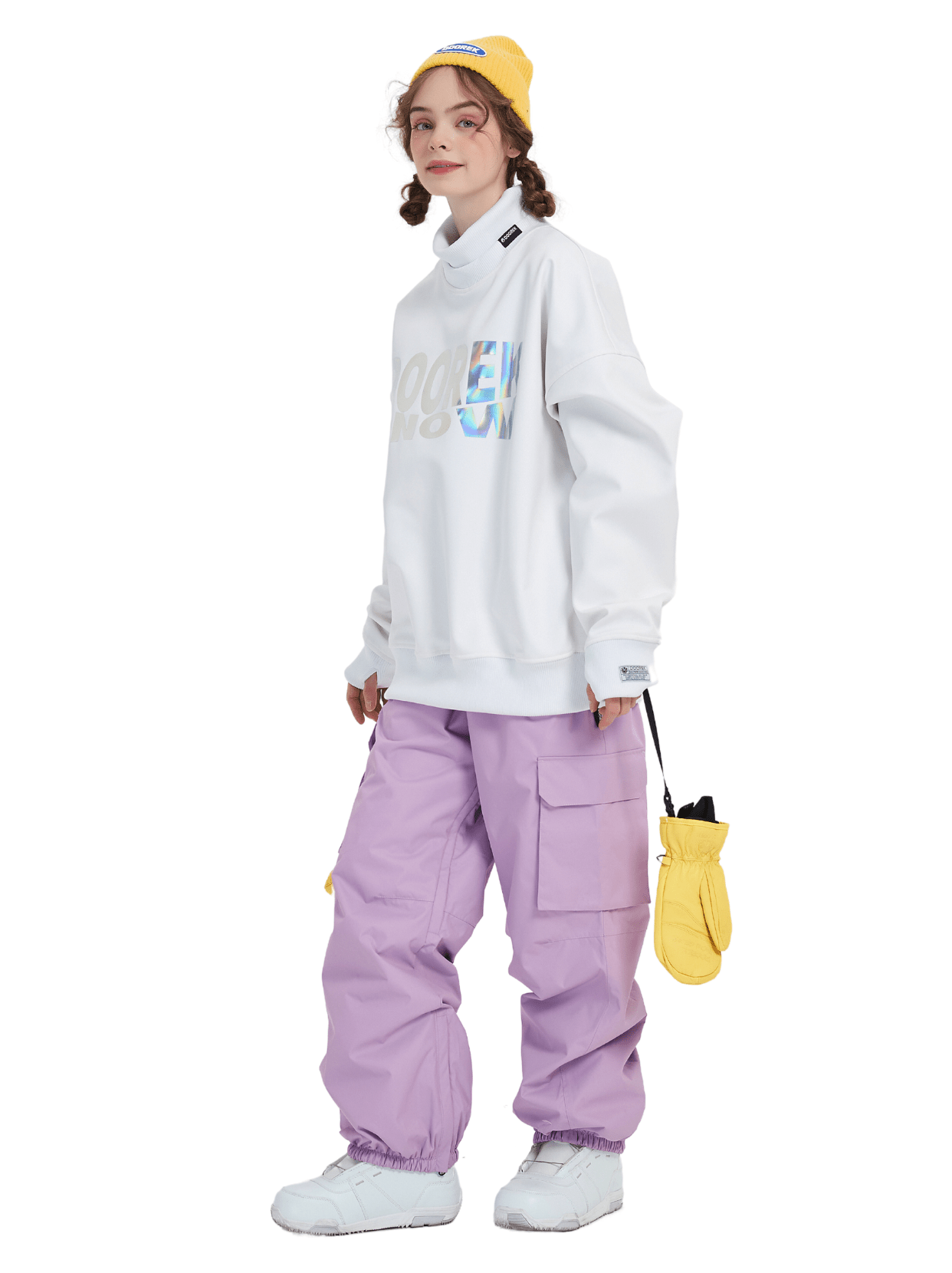 DOOREK Baggy Pant Purple Lines Snow Boutique