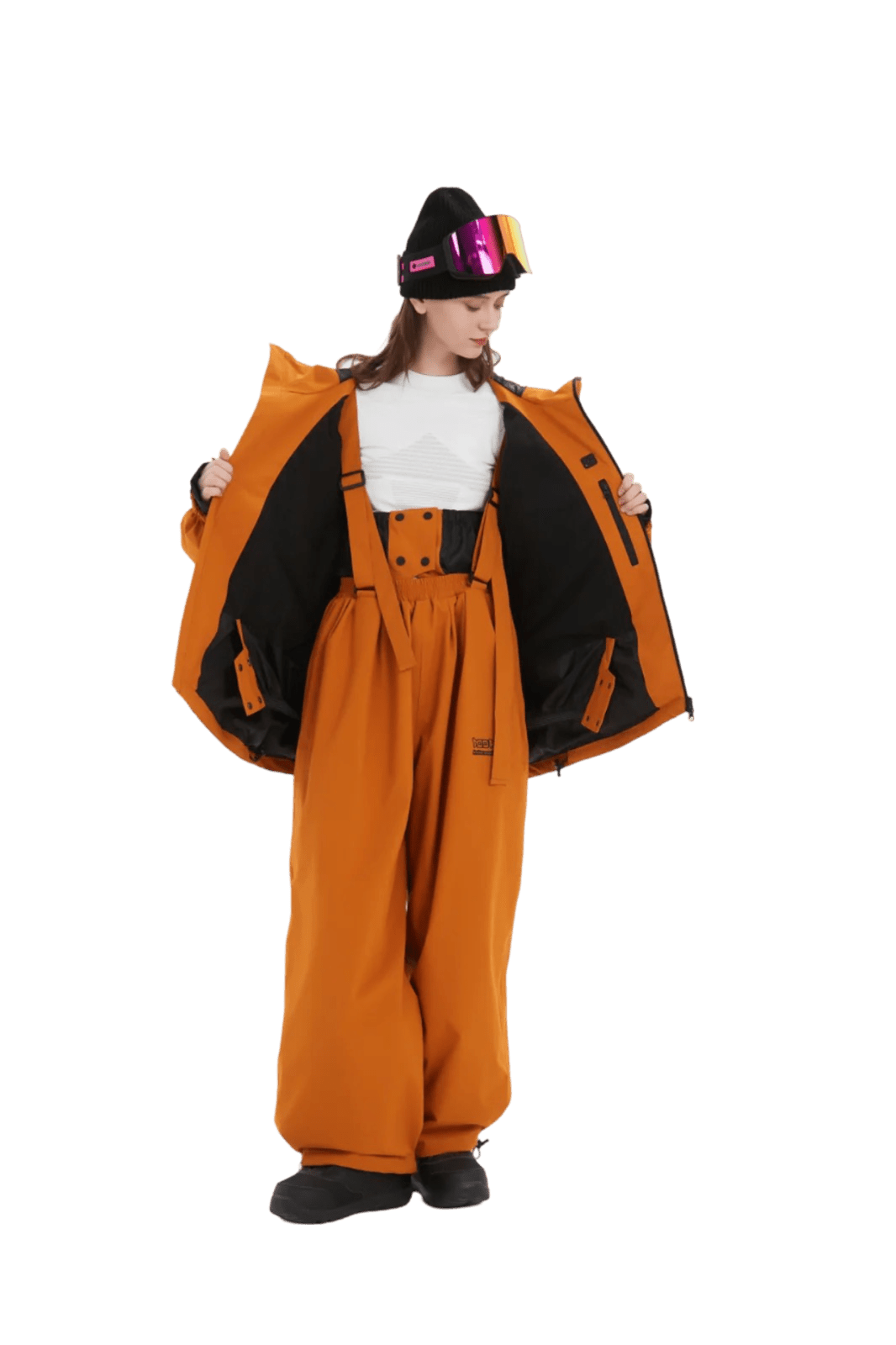 DOOREK Rabbit Jacket Brown Lines Snow Boutique