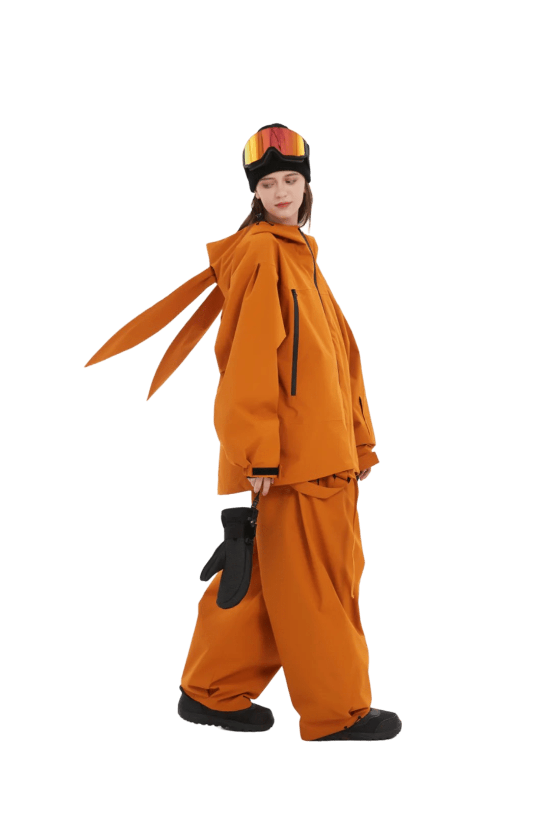 DOOREK Rabbit Jacket Brown Lines Snow Boutique