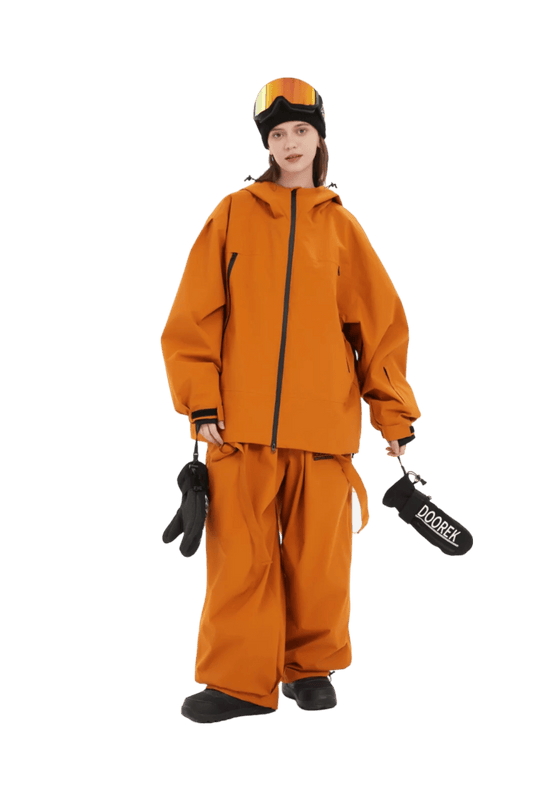 DOOREK Rabbit Jacket Brown Lines Snow Boutique