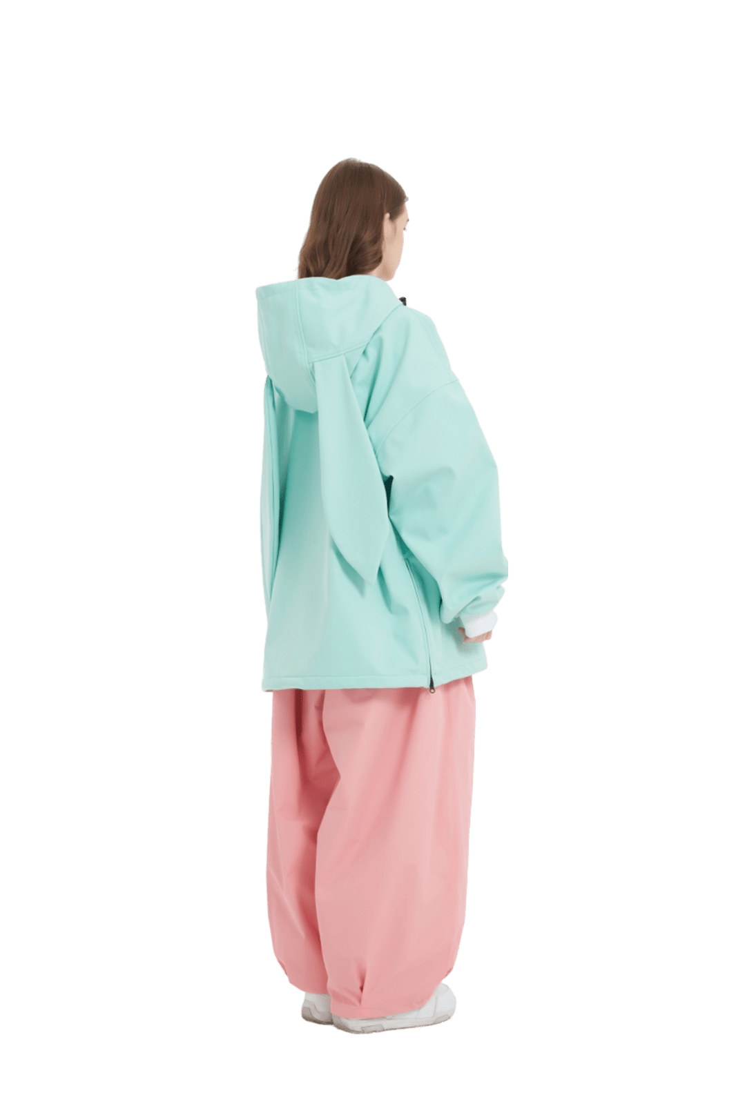 DOOREK Rabbit Sweatshirt Cyan Lines Snow Boutique