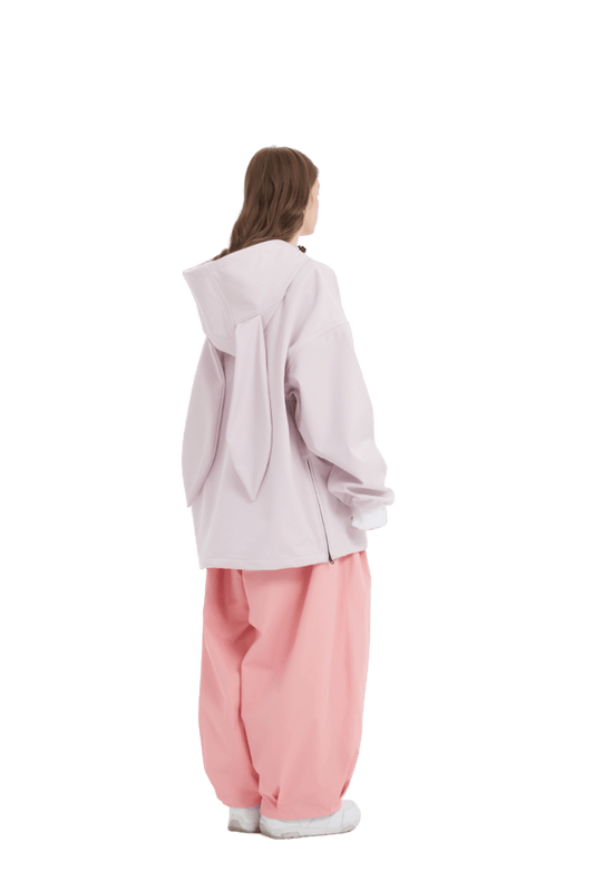 DOOREK Rabbit Sweatshirt Pink Lines Snow Boutique