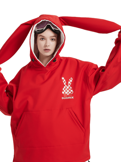 DOOREK Rabbit Sweatshirt Red Lines Snow Boutique