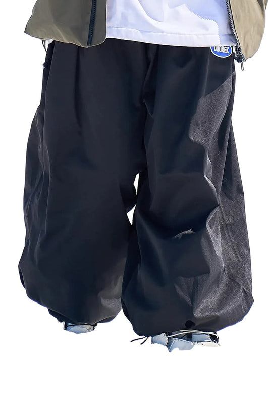 DOOREK Super Baggy Pant Black - Lines Snow Boutique