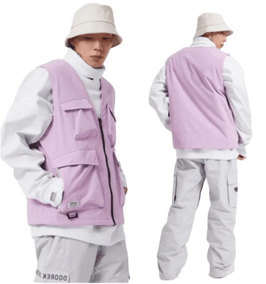 DOOREK Vest Purple Lines Snow Boutique