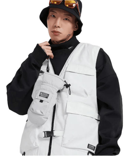 DOOREK Vest White Lines Snow Boutique