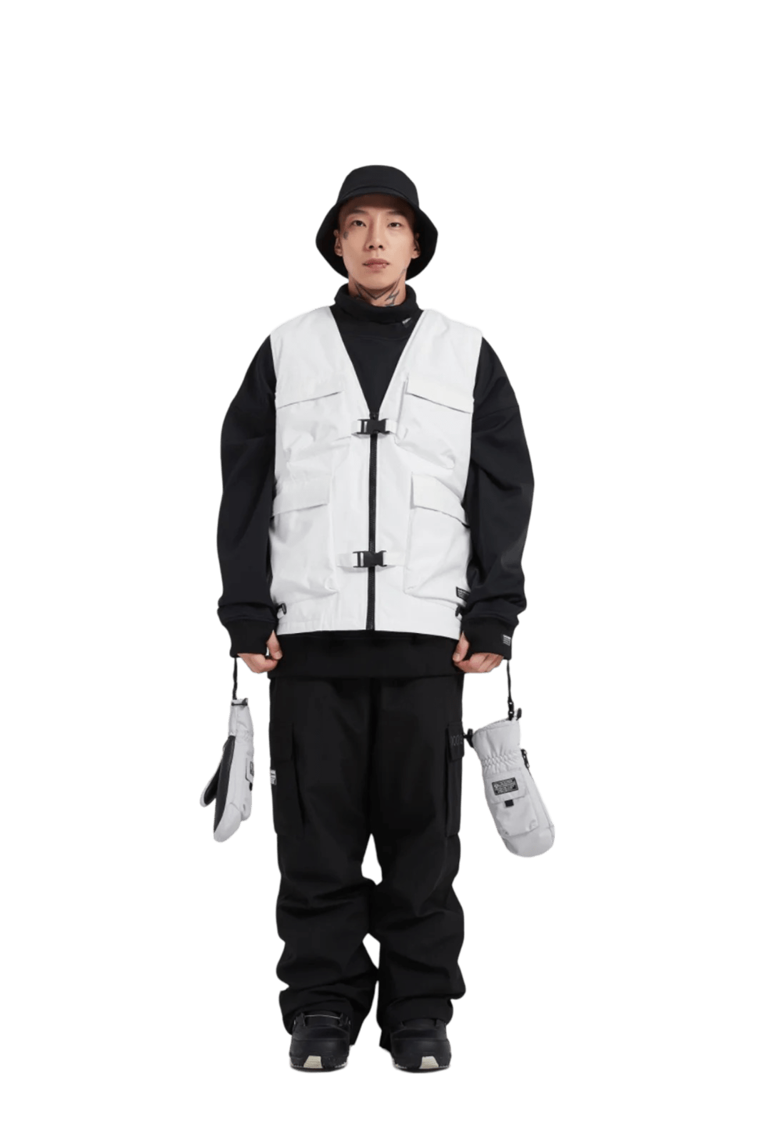 DOOREK Vest White Lines Snow Boutique