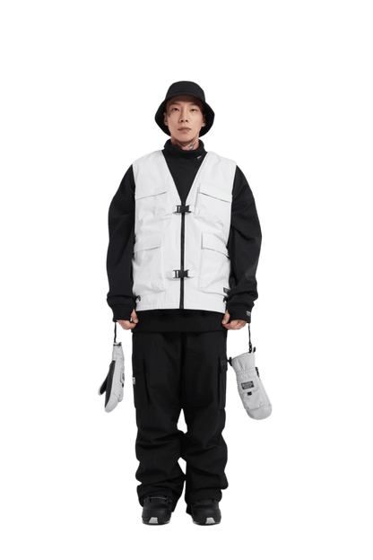 DOOREK Vest White Lines Snow Boutique