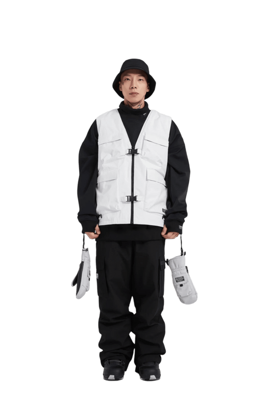 DOOREK Vest White Lines Snow Boutique