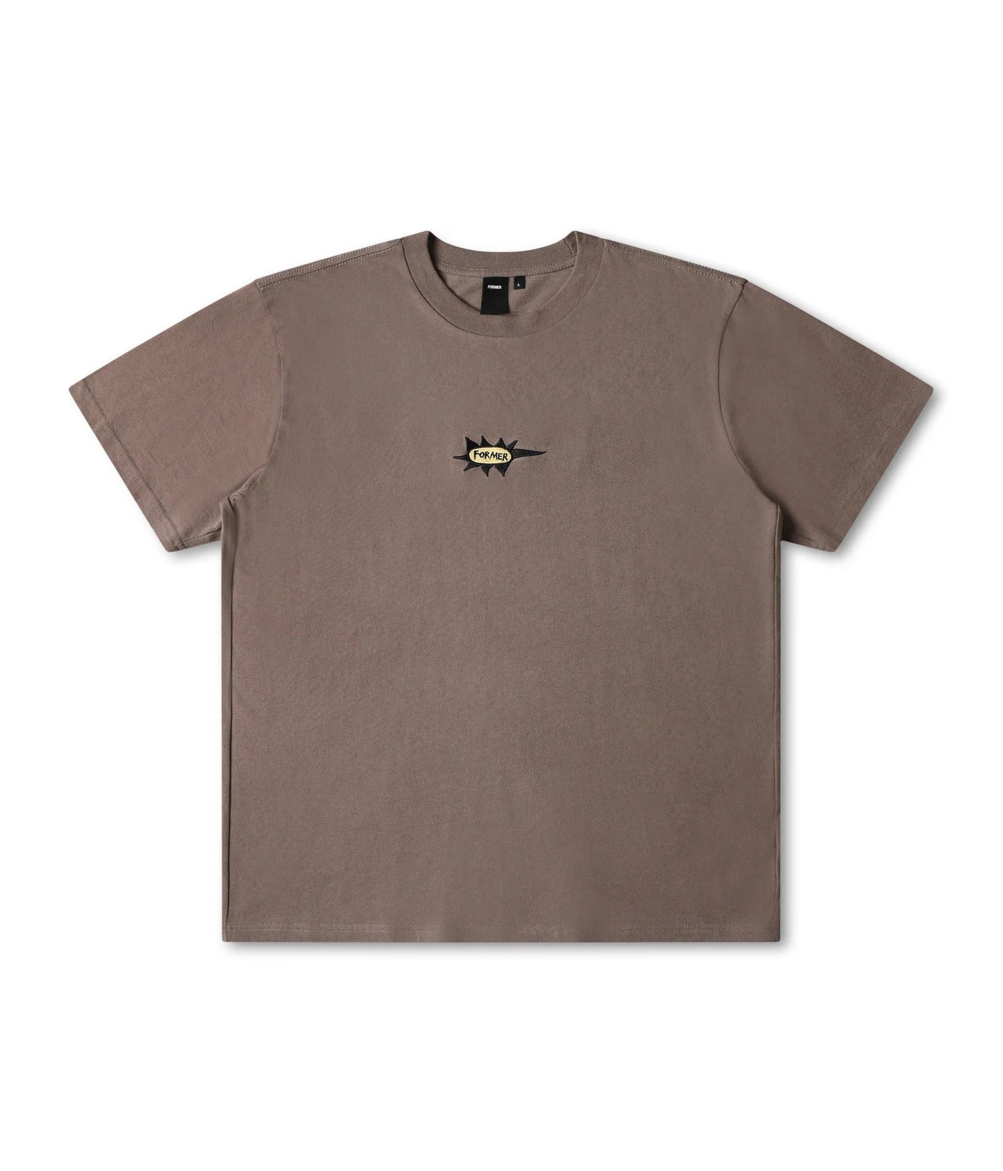 FORMER Gleam T-Shirt Taupe Lines Snow Boutique