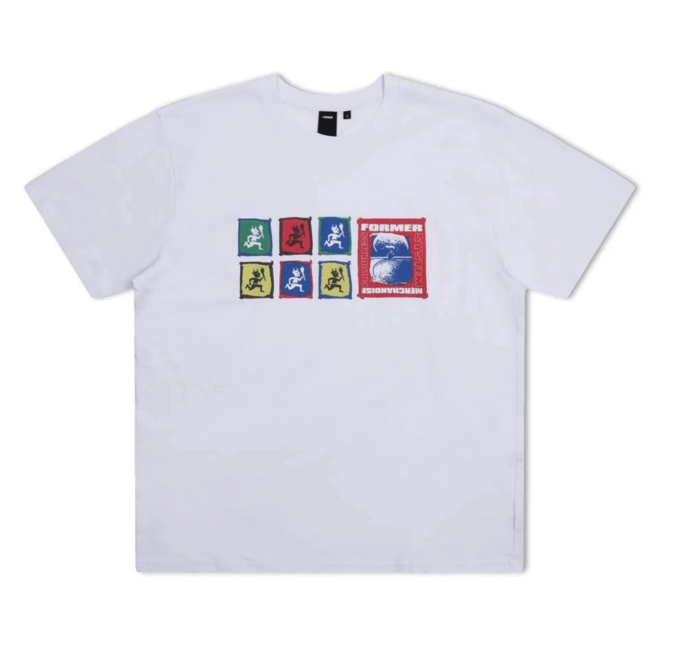 FORMER Remaining T-Shirt White Lines Snow Boutique