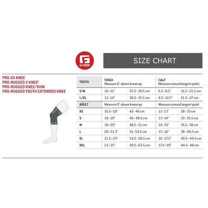 G-FORM Rodillera Pro-X3 Lines Snow Boutique