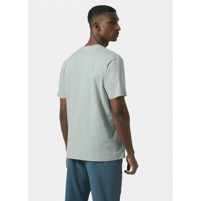 HELLY HANSEN F2F Cotton Tee Green Mist Lines Snow Boutique