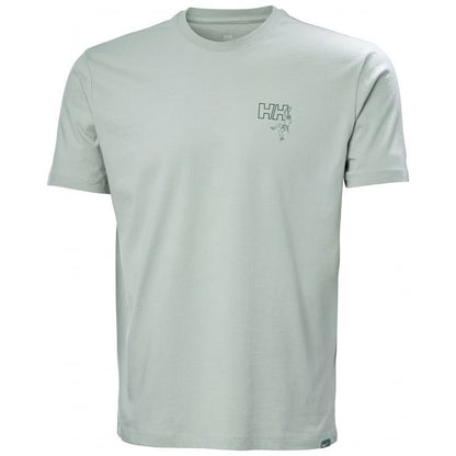 HELLY HANSEN F2F Cotton Tee Green Mist Lines Snow Boutique
