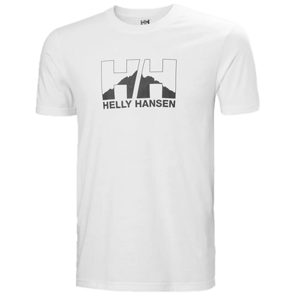 HELLY HANSEN Nord Graphic T-Shirt White Lines Snow Boutique