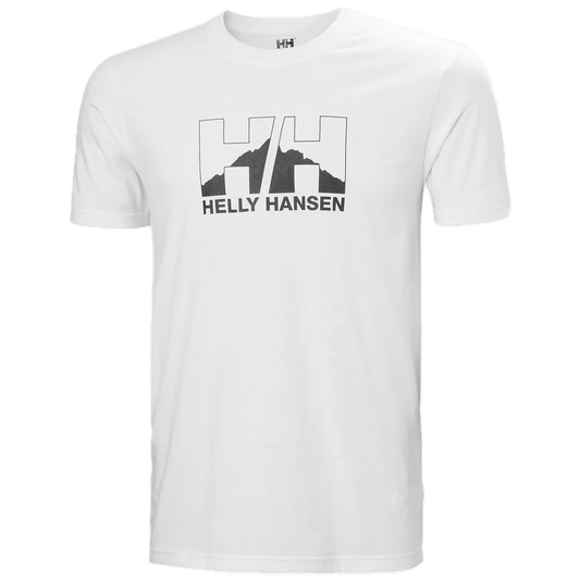 HELLY HANSEN Nord Graphic T-Shirt White Lines Snow Boutique
