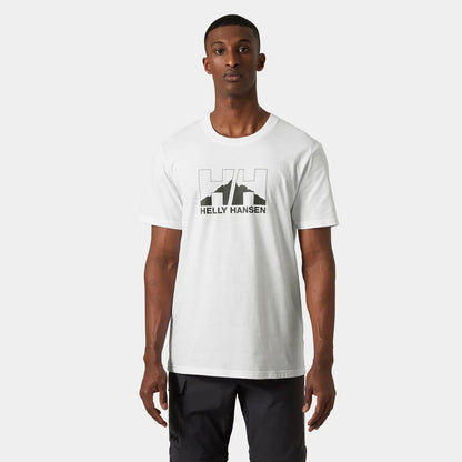 HELLY HANSEN Nord Graphic T-Shirt White Lines Snow Boutique