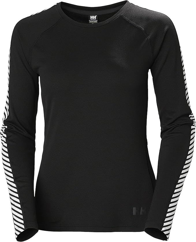 HELLY HANSEN W Lifa Active Stripe Crew Black Lines Snow Boutique