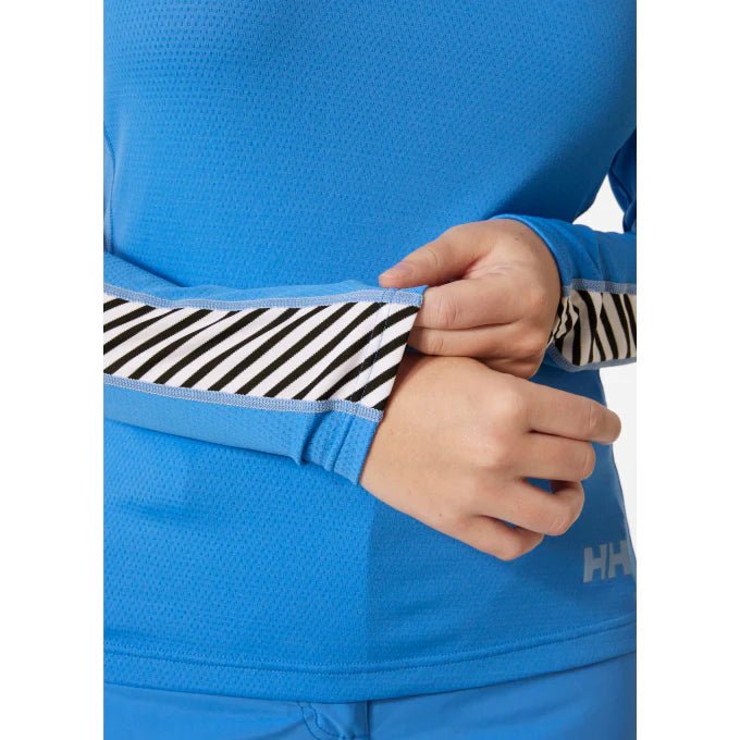 HELLY HANSEN W Lifa Active Stripe Crew Blue Lines Snow Boutique