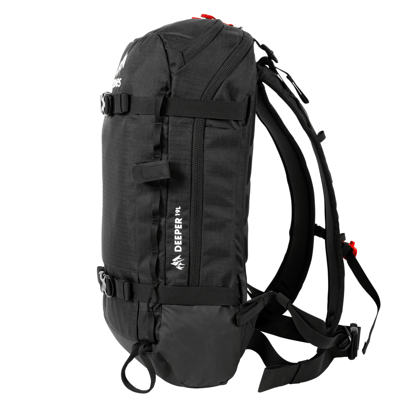 JONES Bag Deeper 19L Stealth Black Os Lines Snow Boutique