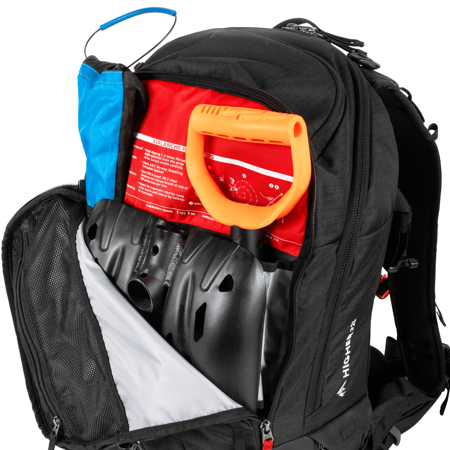 JONES Bag Further 25L Stealth Black Os Lines Snow Boutique