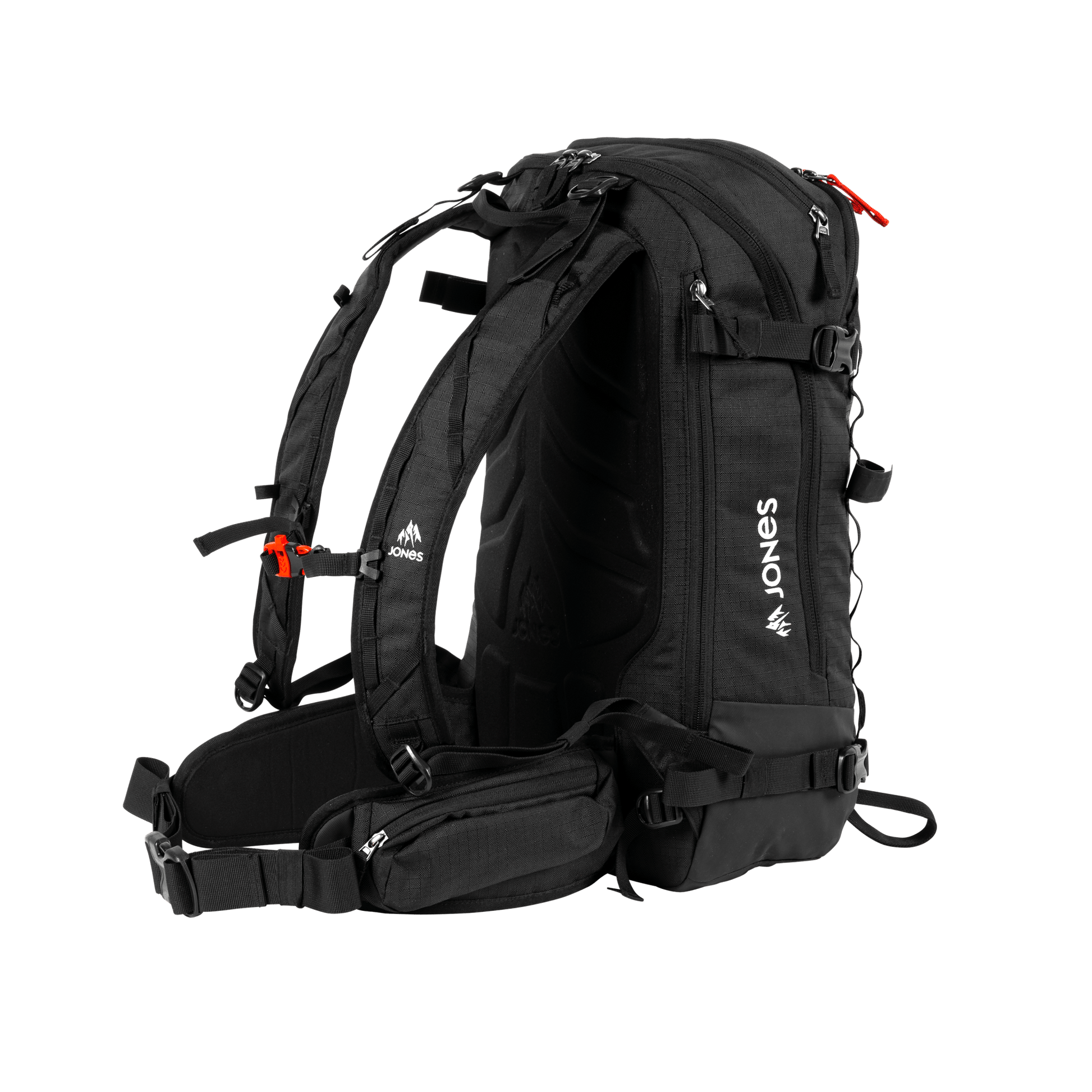 JONES Bag Further 25L Stealth Black Os Lines Snow Boutique