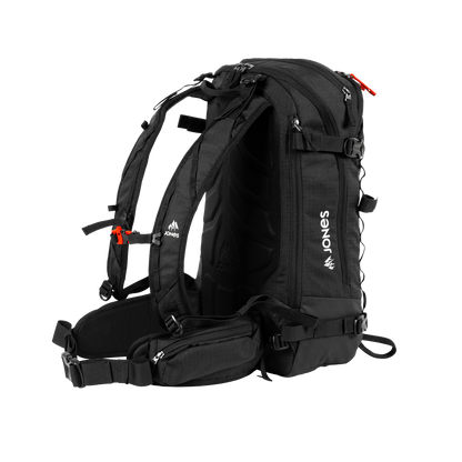 JONES Bag Further 25L Stealth Black Os Lines Snow Boutique