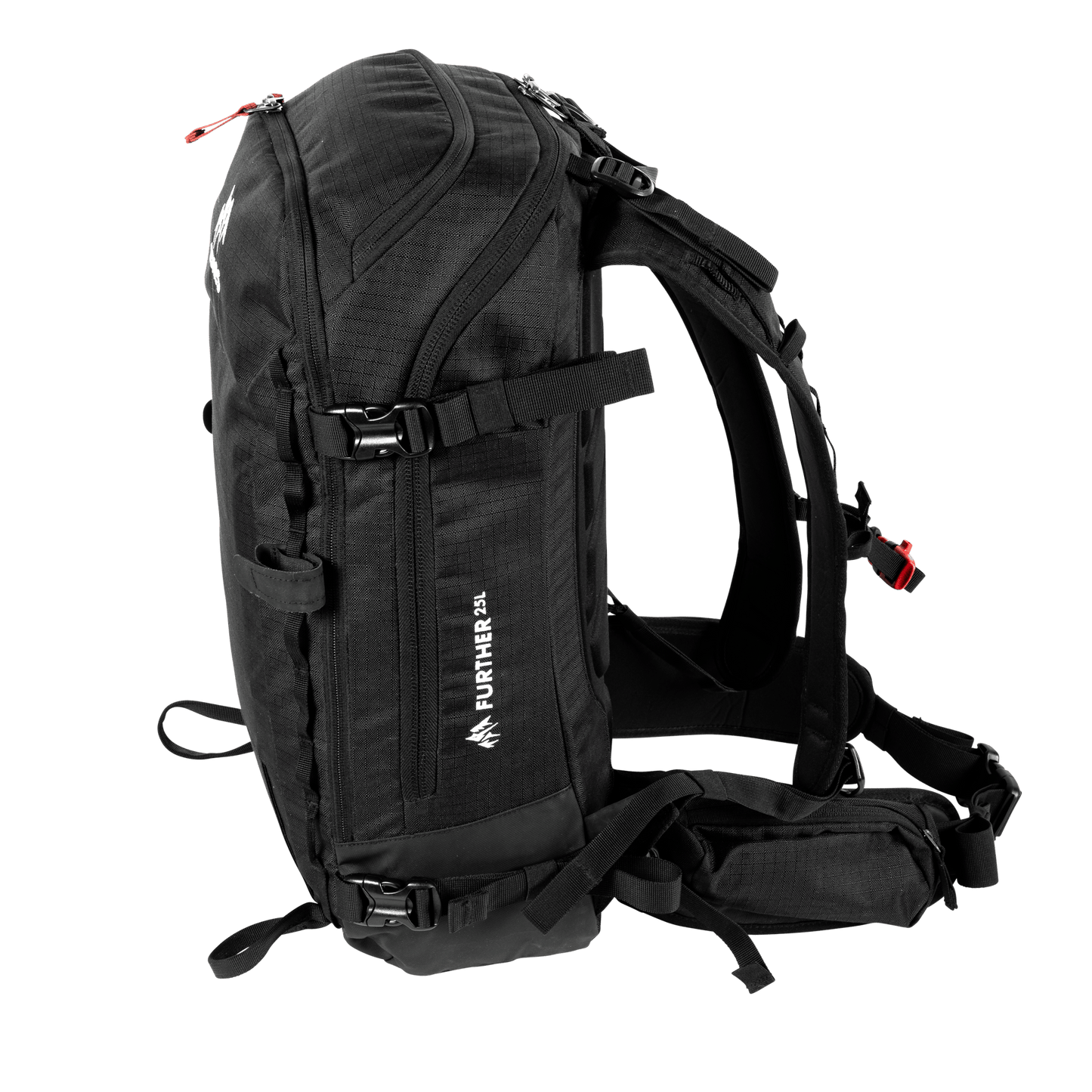 JONES Bag Further 25L Stealth Black Os Lines Snow Boutique