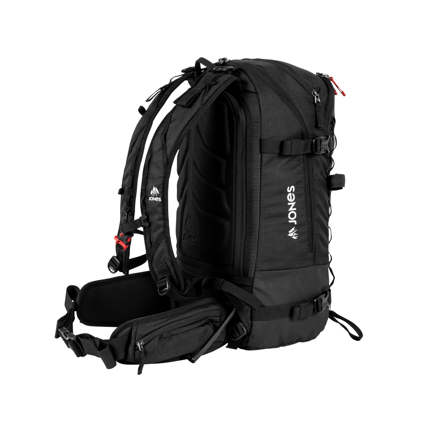 JONES Bag Higher 32L Stealth Black Os Lines Snow Boutique